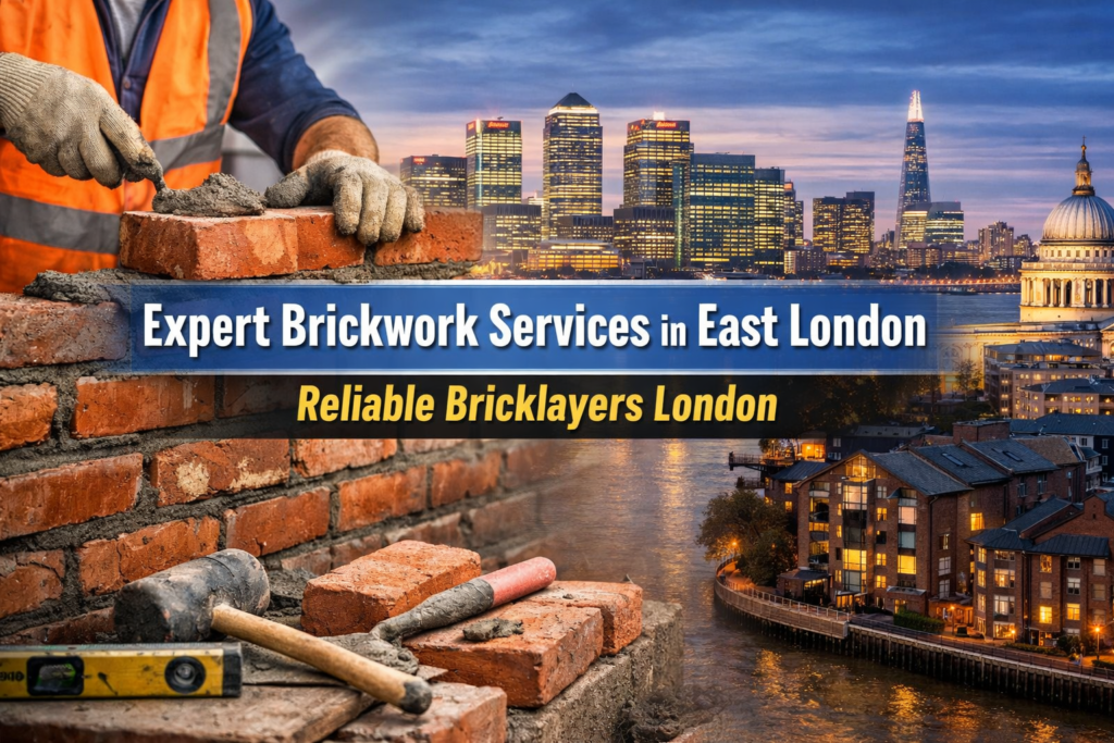Expert brickwork and East London skyline